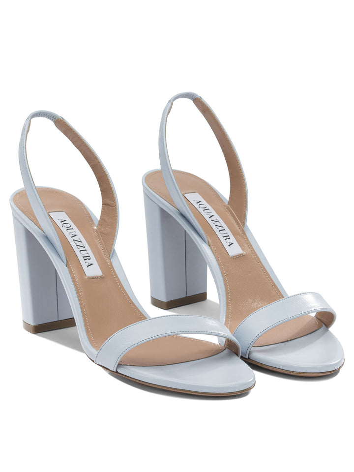Aquazzura So Nude Block 85mm Sandali - Light blue | 7b27603009c878287f30cf9e27b426b1d194131c