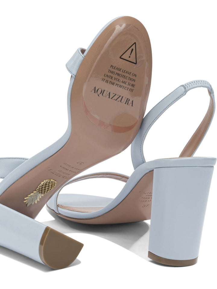 Aquazzura So Nude Block 85mm Sandali - Light blue | 396322de1982218406639c6e8caaf8b720509314