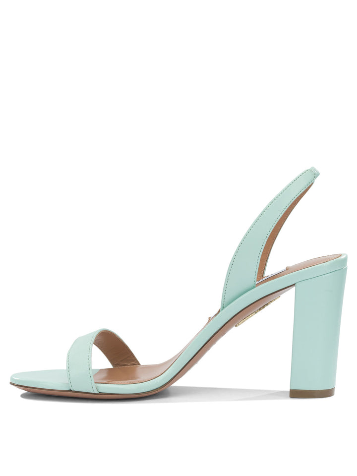 Aquazzura So Nude Block 85mm Sandali - Light blue | e9e23b6d04c2fcc92c8007a8491645606a47bc8c