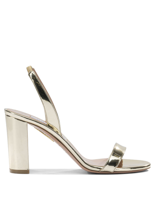 So Nude Block 85mm Sandali Oro