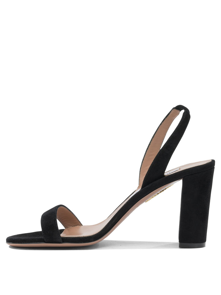 Aquazzura So Nude Block 85mm Sandali - Nero | ecfb0b6b2149802300f80034f18f53f85f6bc34e