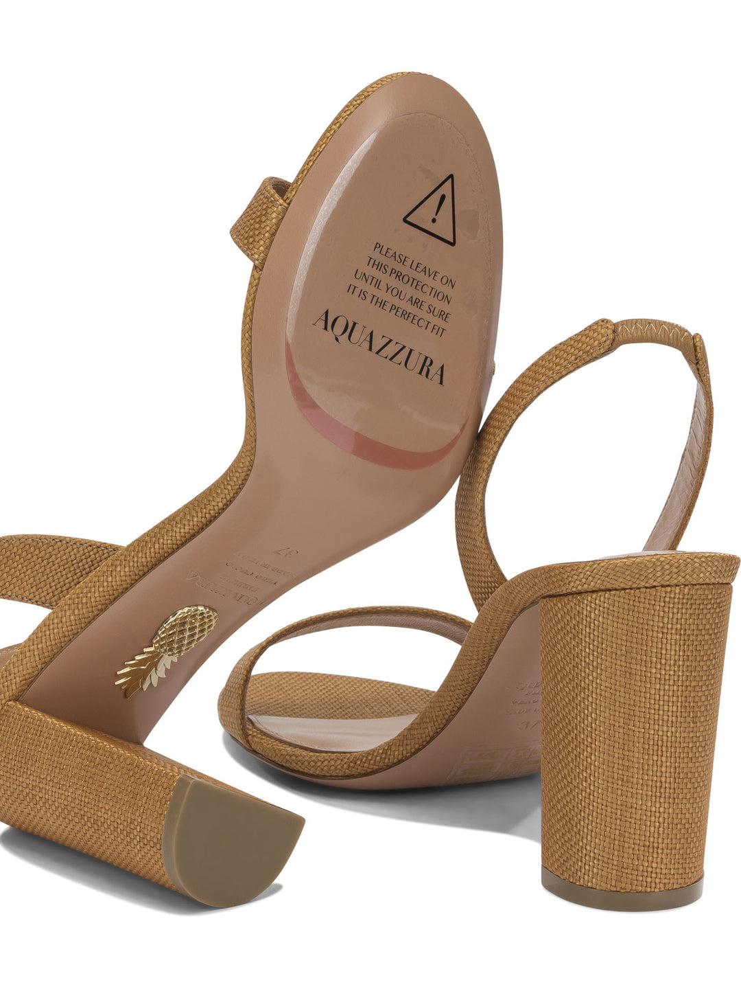Aquazzura So Nude Block 85mm Sandali - Marrone | a5366cfcdb6288dc9f67b778d598f7d91bdea942
