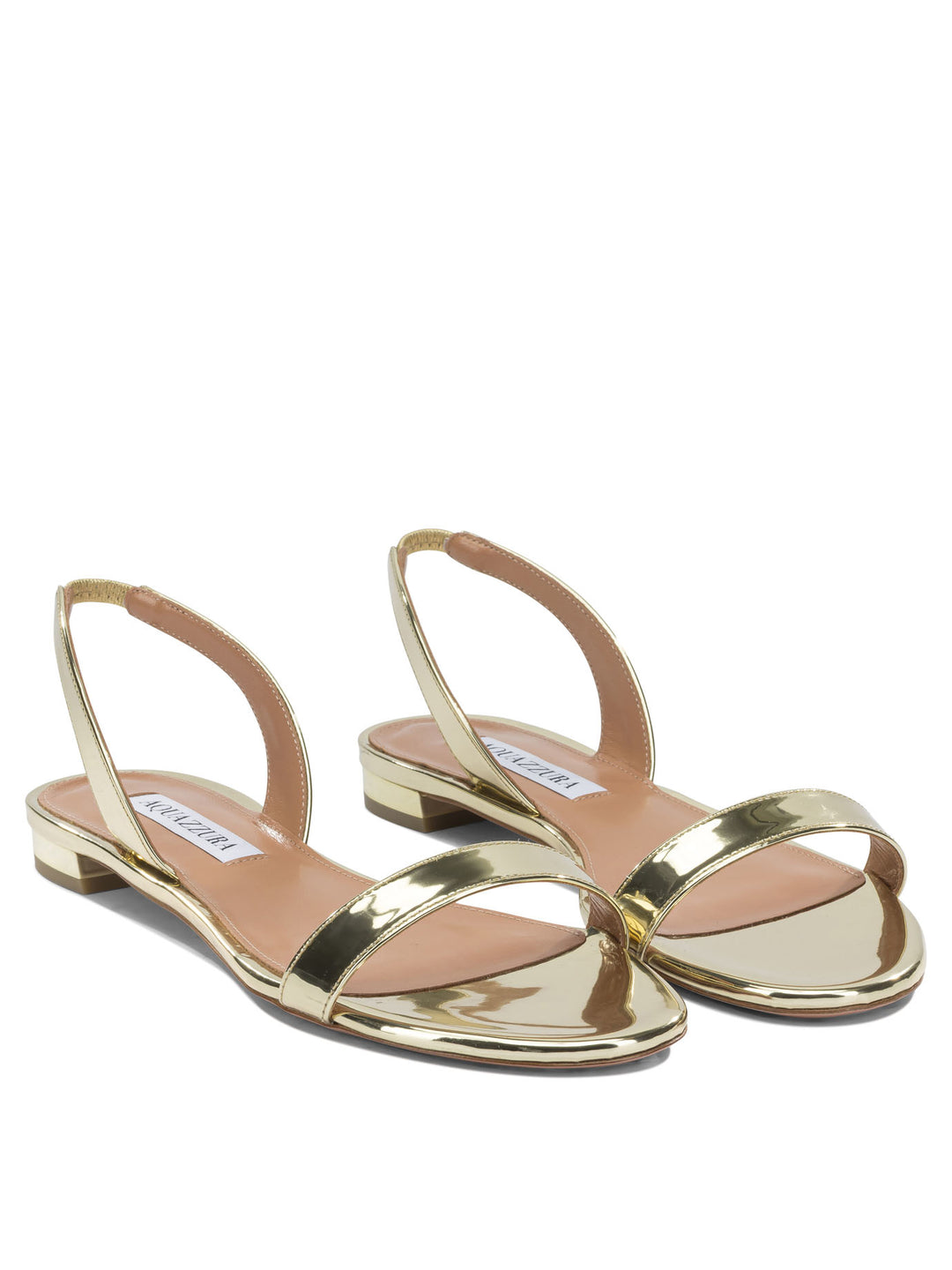 Aquazzura So Nude Flat Sandali - Oro | f8ee1720d52491d8c8235651f58ada206d6e7a62