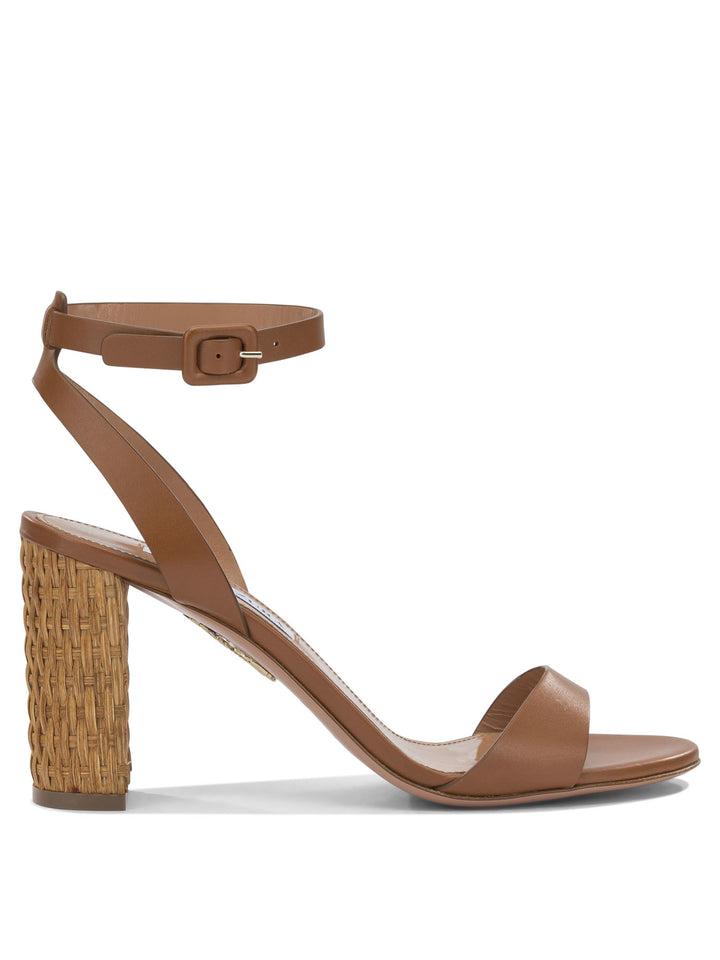 Aquazzura Sunseeker 85mm Sandali - Marrone | 091615369f2e5fefe6ec10d93c510c8c70763cd2