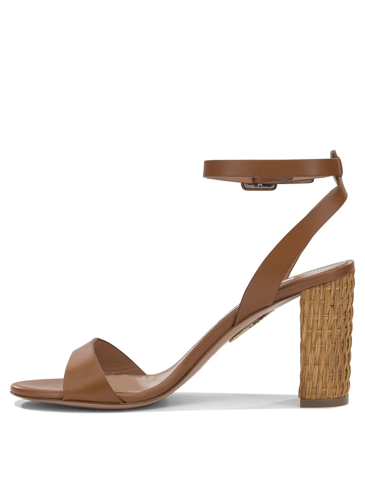 Aquazzura Sunseeker 85mm Sandali - Marrone | 9f00b0df1e1b03babd334f17b5f3a9a9a69c1b94