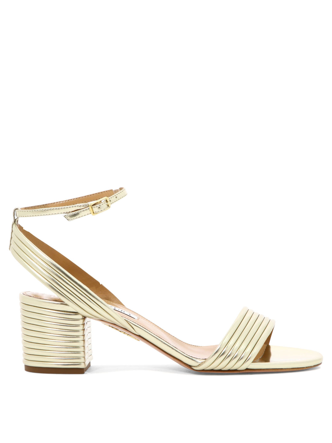 Aquazzura Sundance Sandal 50 Mm Heeled shoes - Oro | 1f7a9f5301322270c5b725d5e45d68b3508054d6