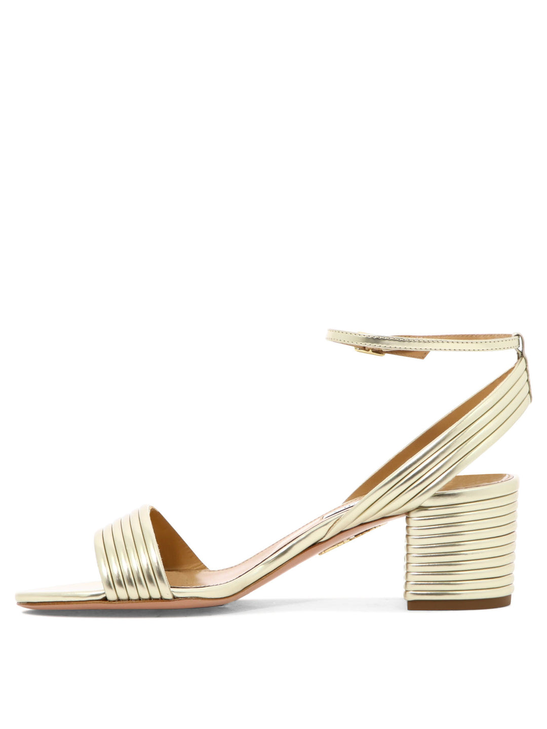 Aquazzura Sundance Sandal 50 Mm Heeled shoes - Oro | b6e00ee0ce806695ace90e597f88db8ba952fc55