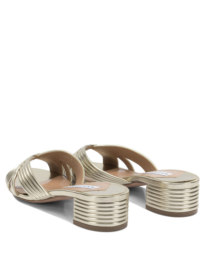 Aquazzura Sundance 35 Mm Sandali - Oro | 3bca4cd96f1d2805fbbb58b3b32b0e7749a8a408