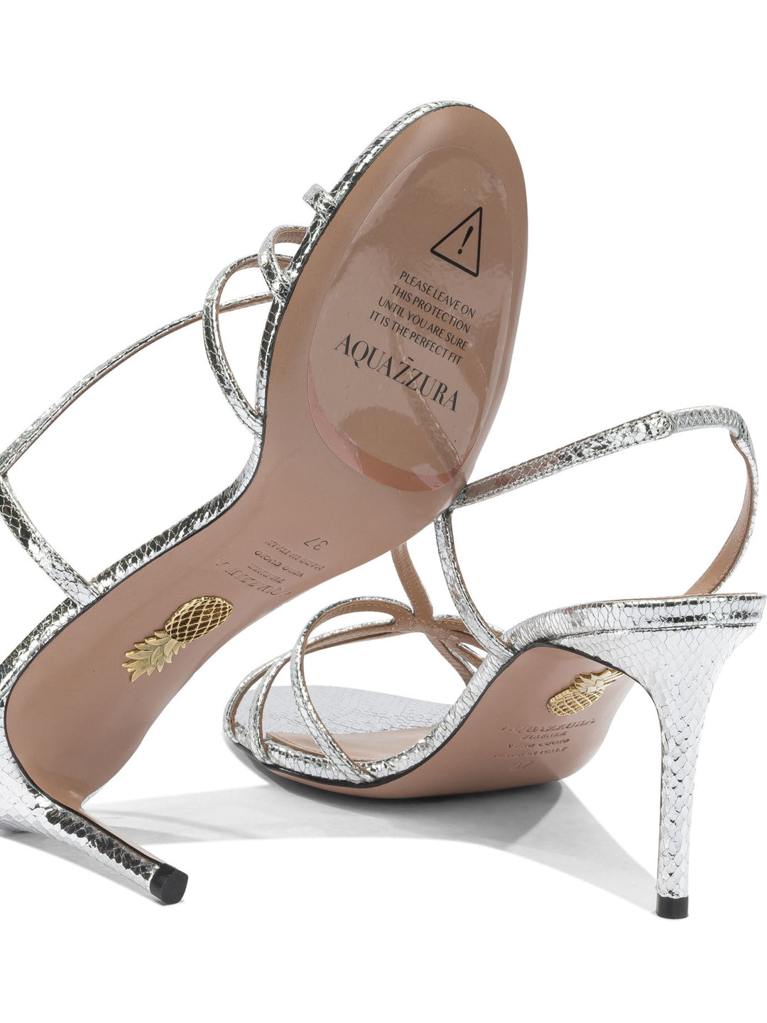 Aquazzura Talk To Me 75mm Sandali - Silver | 706520c6e519f6c426983e3838a4979fa5fadba8