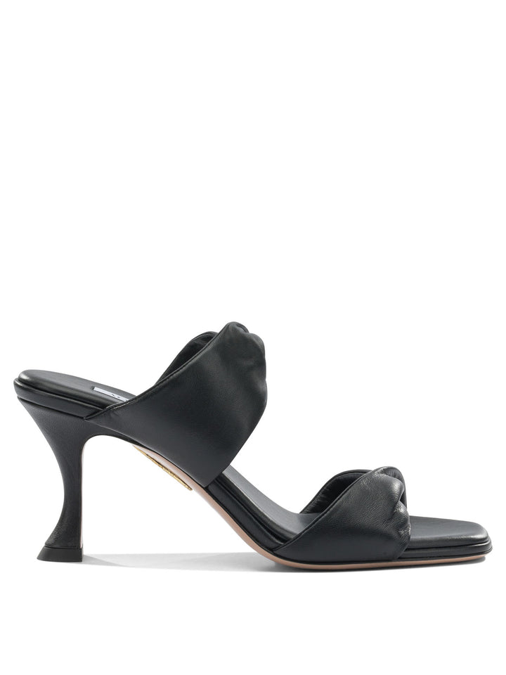 Aquazzura Twist 75mm Sandali - Nero | 27b203eea1010d4d39c2f85bf8ffa44715686657
