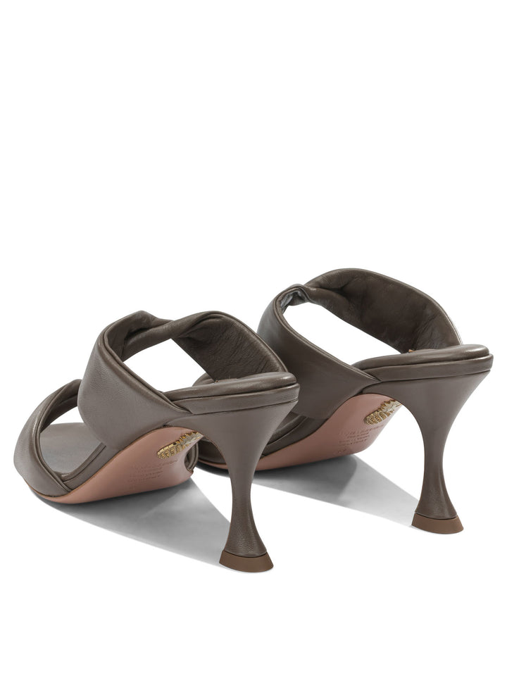 Aquazzura Twist 75mm Sandali - Marrone | a46aa1689eff92c0b0f4cef42f9537ca59f539f6