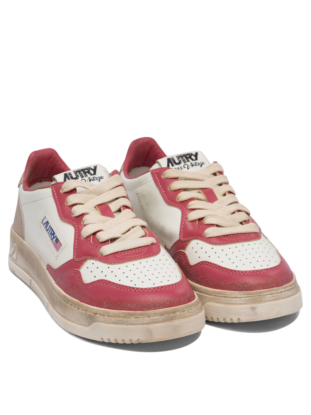 Autry Medalist Low Super Vintage Sneakers & Slip-On - Rosso | e19ad12b3934a4aef4a95e9a64d8d21c26eda746