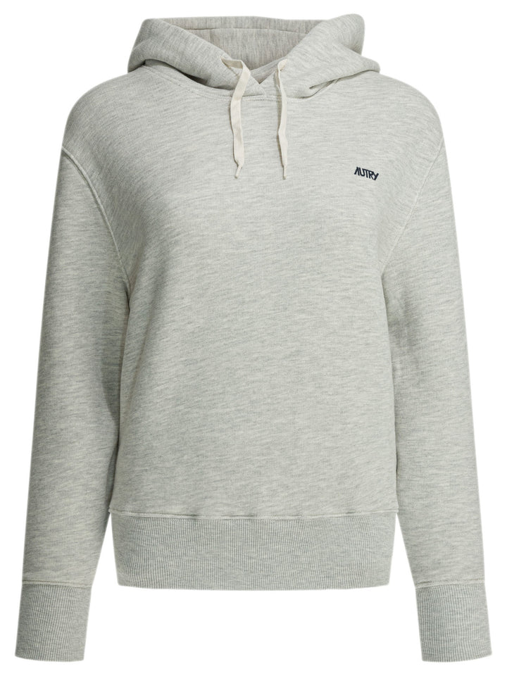 Autry Hoodie With Logo Sweatshirts - Grey | 6b9b44dfa0f2c9039fd9abcb929254c7aac54162