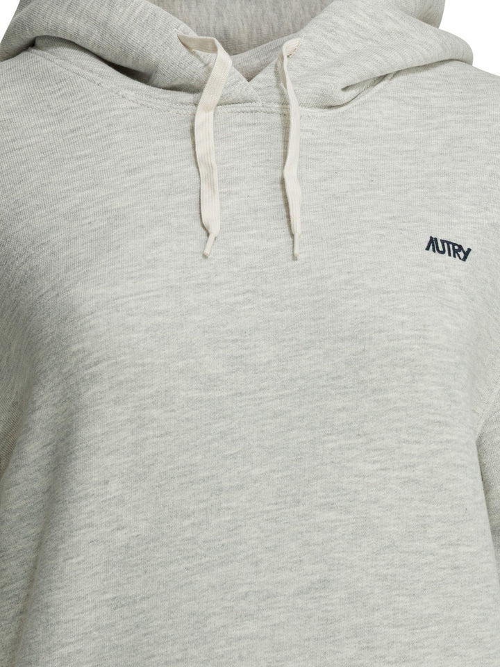 Autry Hoodie With Logo Sweatshirts - Grey | 1eb7e12374bbf2395523c6a2a4a86717fa424ca5