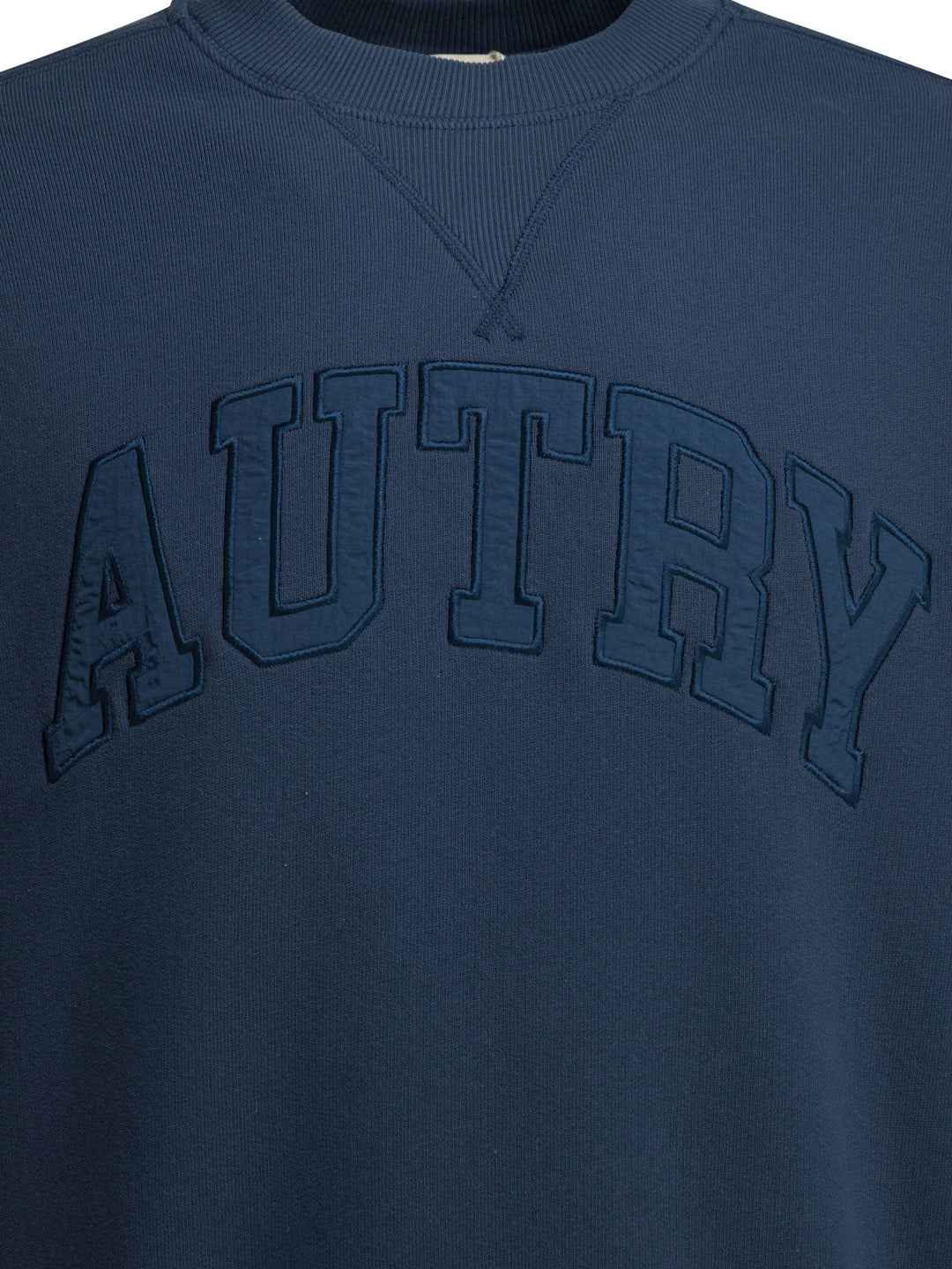 Autry Crewneck Sweatshirt With Logo Sweatshirts - Blu | 2826a32406b9f7068d4636163dc9ff9eb0a3070b