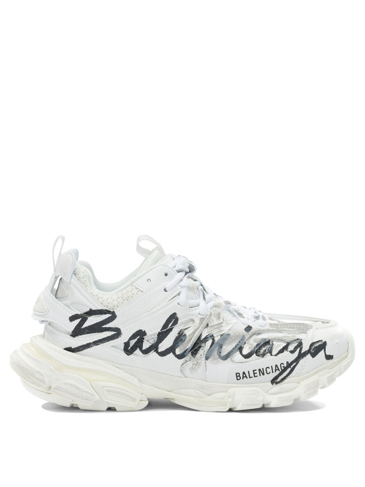 Balenciaga Track Signature Sneakers & Slip-On - Bianco | 80eb3140dde63c9bed9bbecb18791e1733ab48d4