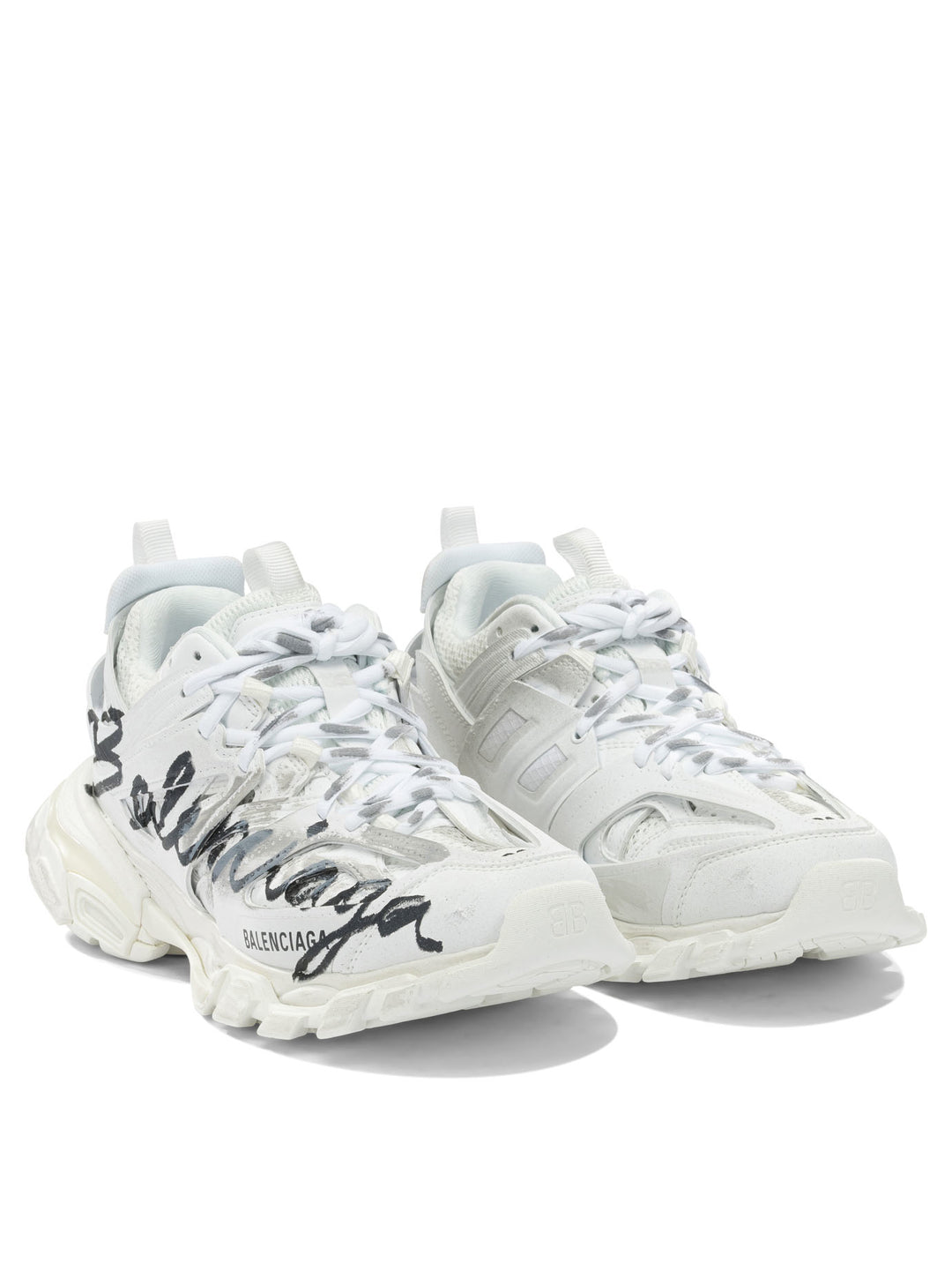 Balenciaga Track Signature Sneakers & Slip-On - Bianco | 0d4e1af6d07f4815edcf20750b468ebcebef8d27