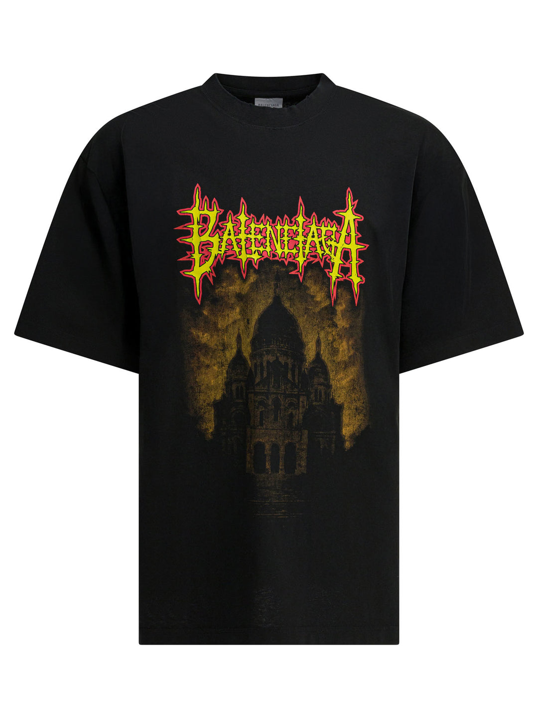 Balenciaga Crew-Neck T-Shirt With Logo T-shirts - Nero | 03b158c333a1e4cb329681d863e9d5e1bac8f04f