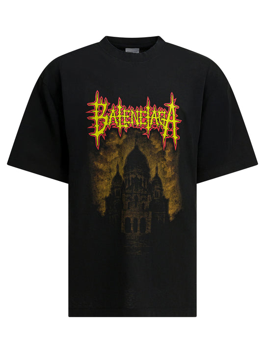 Crew-Neck T-Shirt With Logo T-Shirts Nero