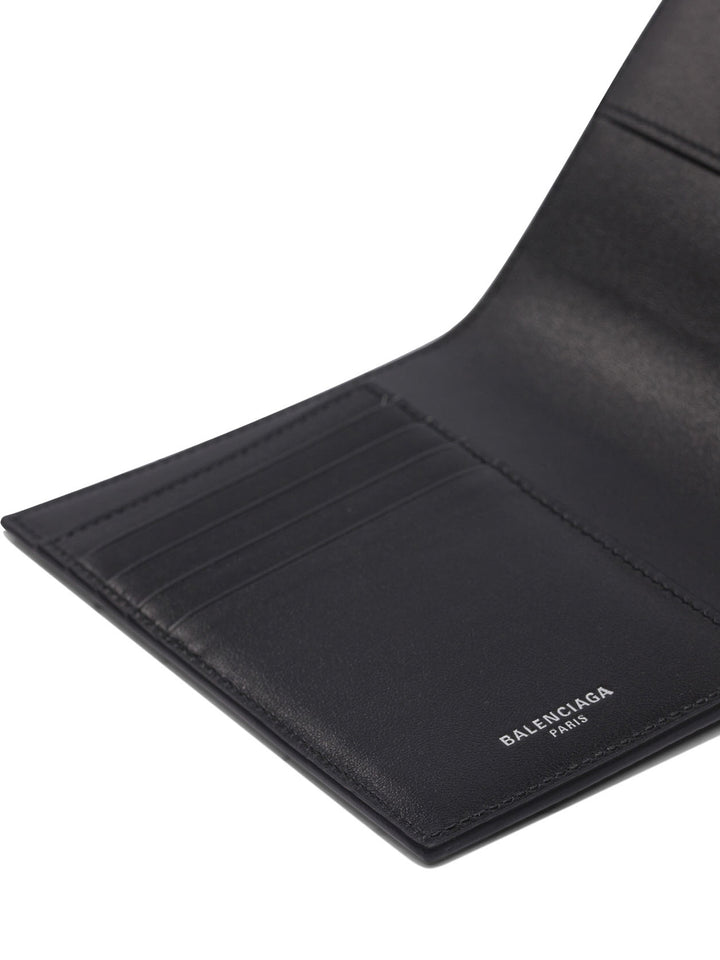 Balenciaga Leather Passport Holder Wallets & Card holders - Nero | ac8e7379f04b9b7fc9f71296c34854bcc0c4f656