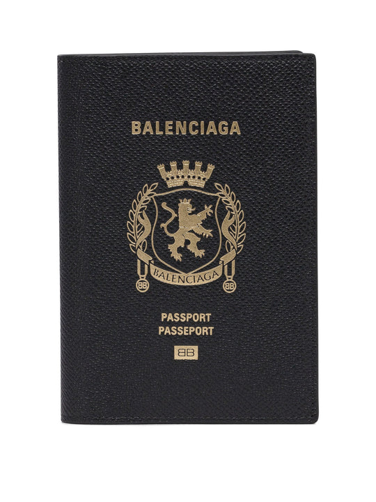 Leather Passport Holder Wallets & Card Holders Nero