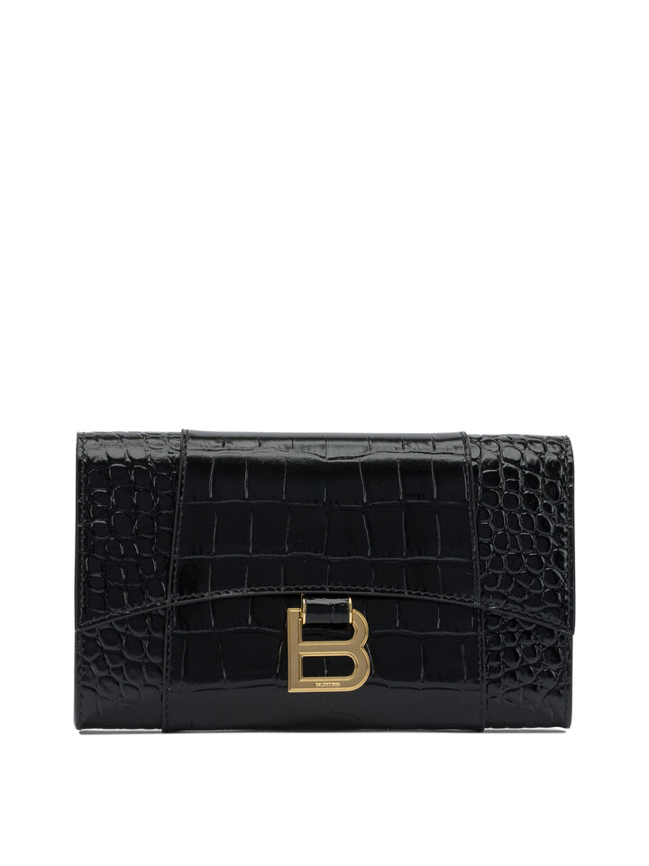 Balenciaga Hourglass Clutches - Nero | 738f305ed82335749617efc2a80afdf132e0a7cd