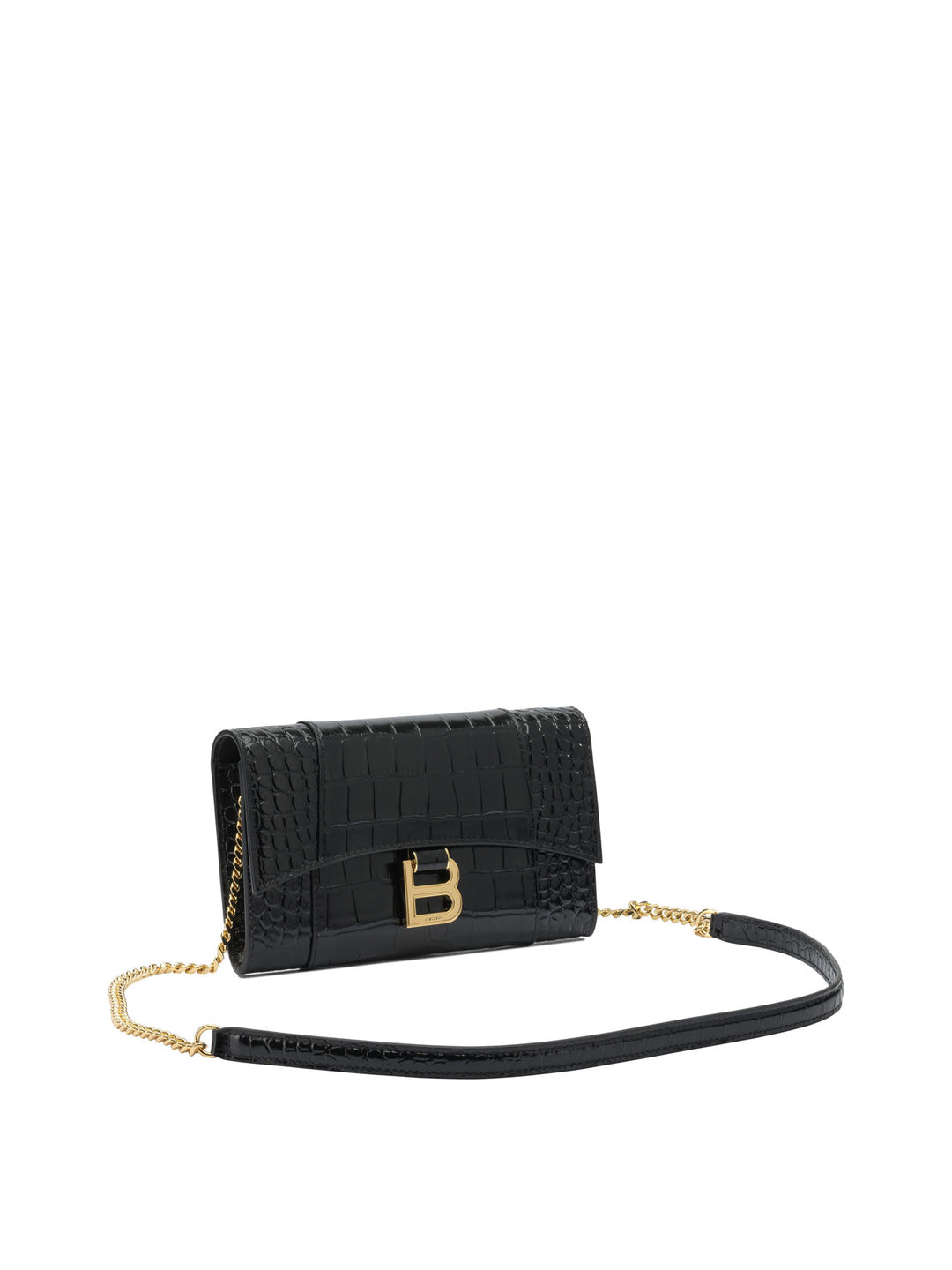 Balenciaga Hourglass Clutches - Nero | 38142ce0a4c01aeb9f67b42ba2c0dc62eeb0baf0
