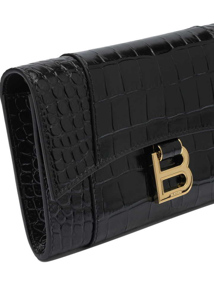 Balenciaga Hourglass Clutches - Nero | 07bf6c89680b454eb0ed37a70f71215531b62cc4