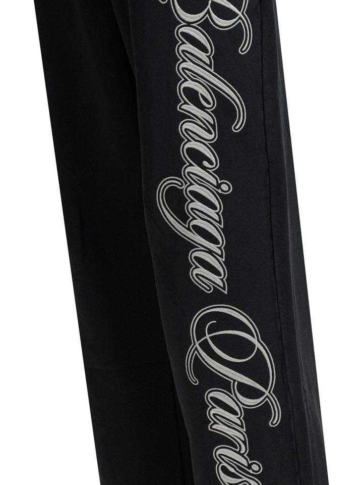 Balenciaga Baggy Cursive Trousers - Nero | 94aba60505a3dab49f88b0d7852555e9e1dc23b1