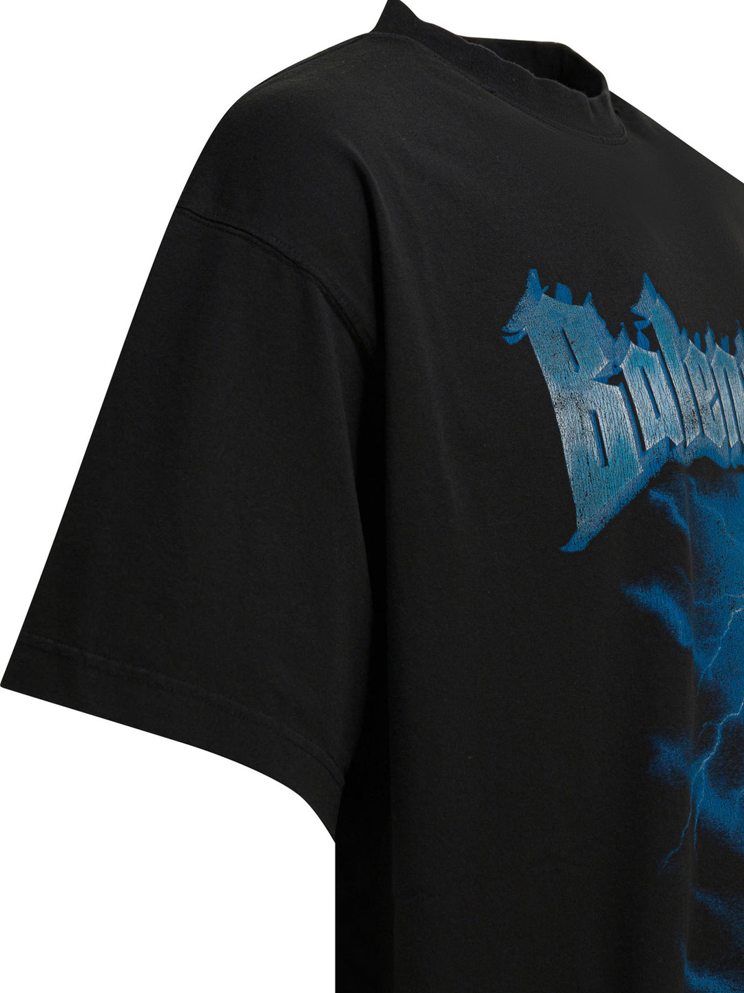 Balenciaga Paris Thunderstorm T-shirts - Nero | f802bcd49ea2e510f083e39e8548e78e0e452d2d