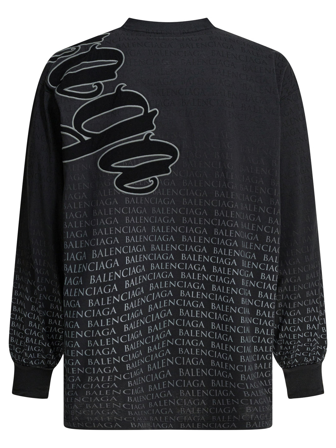 Balenciaga Crew-Neck T-Shirt With Print T-shirts - Nero | 4c740c9ba443b16527433c6f781ba8422af9b90f