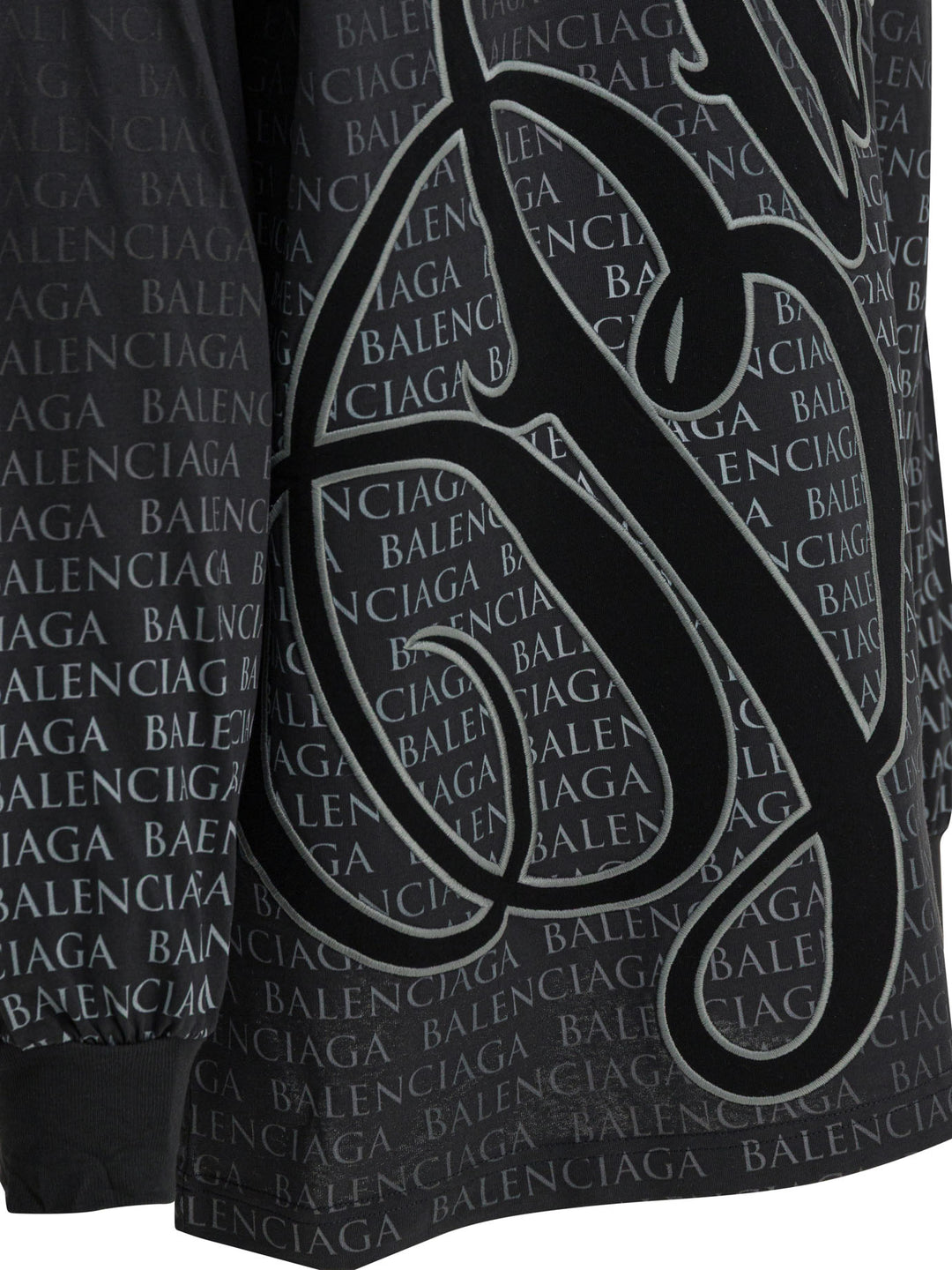 Balenciaga Crew-Neck T-Shirt With Print T-shirts - Nero | 5ec119d6d55c041cb00982f6c78d3fb8197a370d