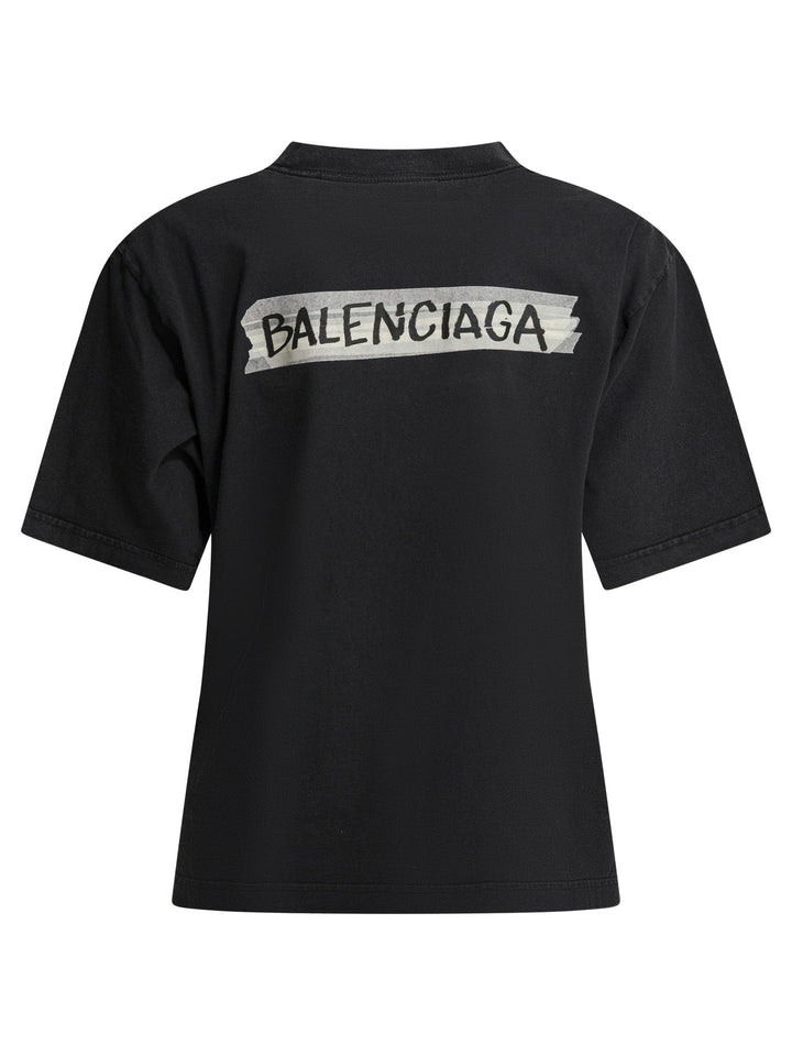 Balenciaga Masking Tape T-shirts - Nero | 7a7fccc823b65aac855b5ffdfd88ec29a6f91abc