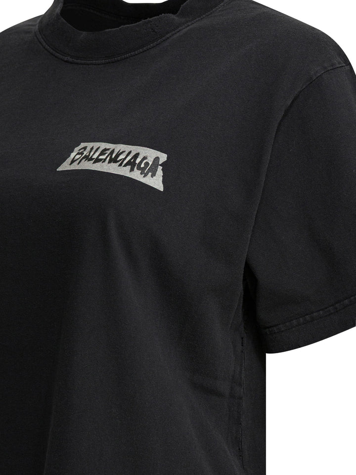 Balenciaga Masking Tape T-shirts - Nero | 0b936775630301968617d70c872bdd994dca7a68