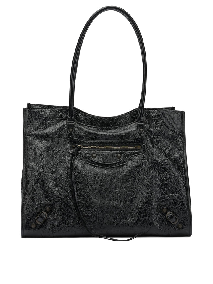 Balenciaga Le City" Medium Shoulder Bag Borse a Spalla e Tracolla - Nero | b41cc2fda0e1c787b14518e1dd27b912c3d26ff0