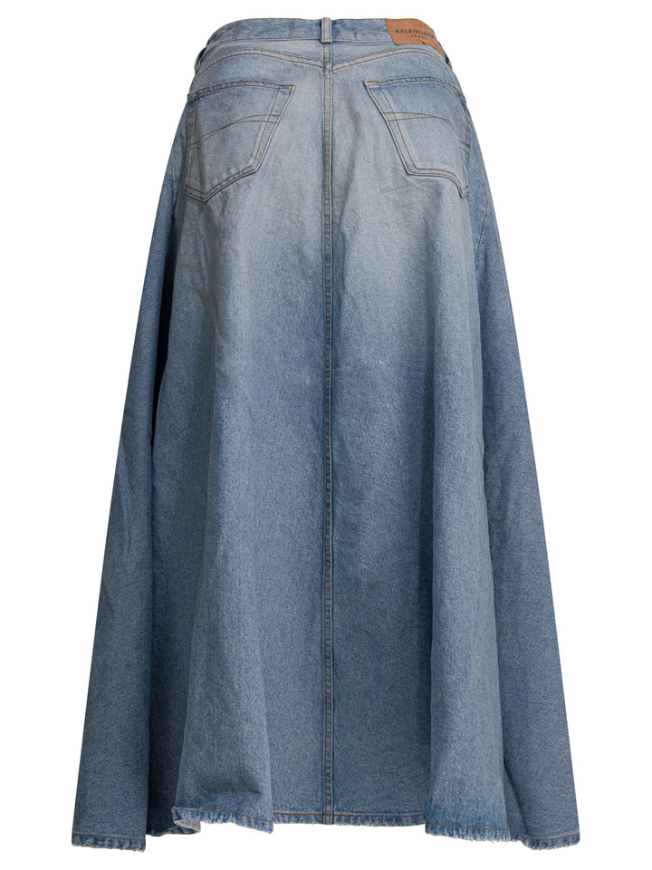 Balenciaga Godet Gonne - Light blue | 752150ad48bc026f3a507f0c898223a0010e89bc