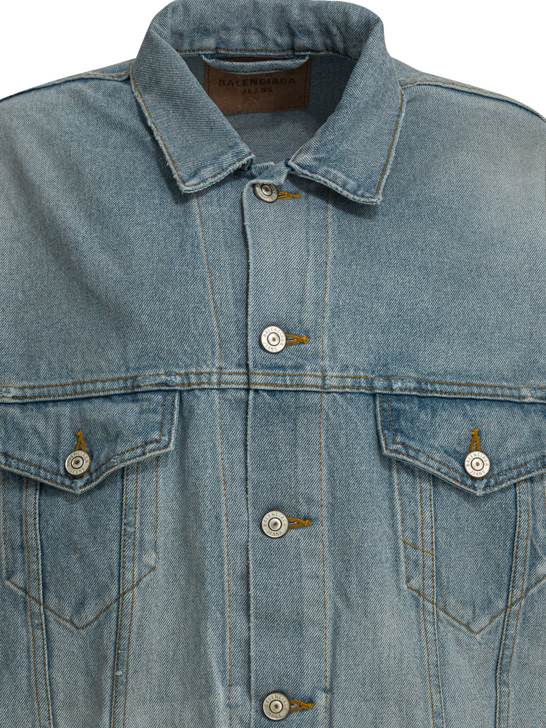 Balenciaga Denim Jacket Jackets and Coats - Light blue | e2eb4cb02fbf802f1a93c815eb666bf8ff2f76f7