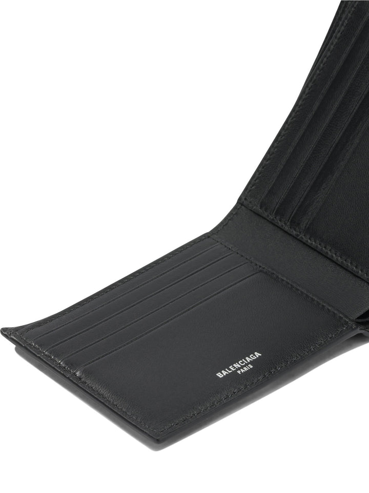 Balenciaga Cash Square Folded Wallets & Card holders - Nero | d9243519233e95238d31778985205f25799a6b48