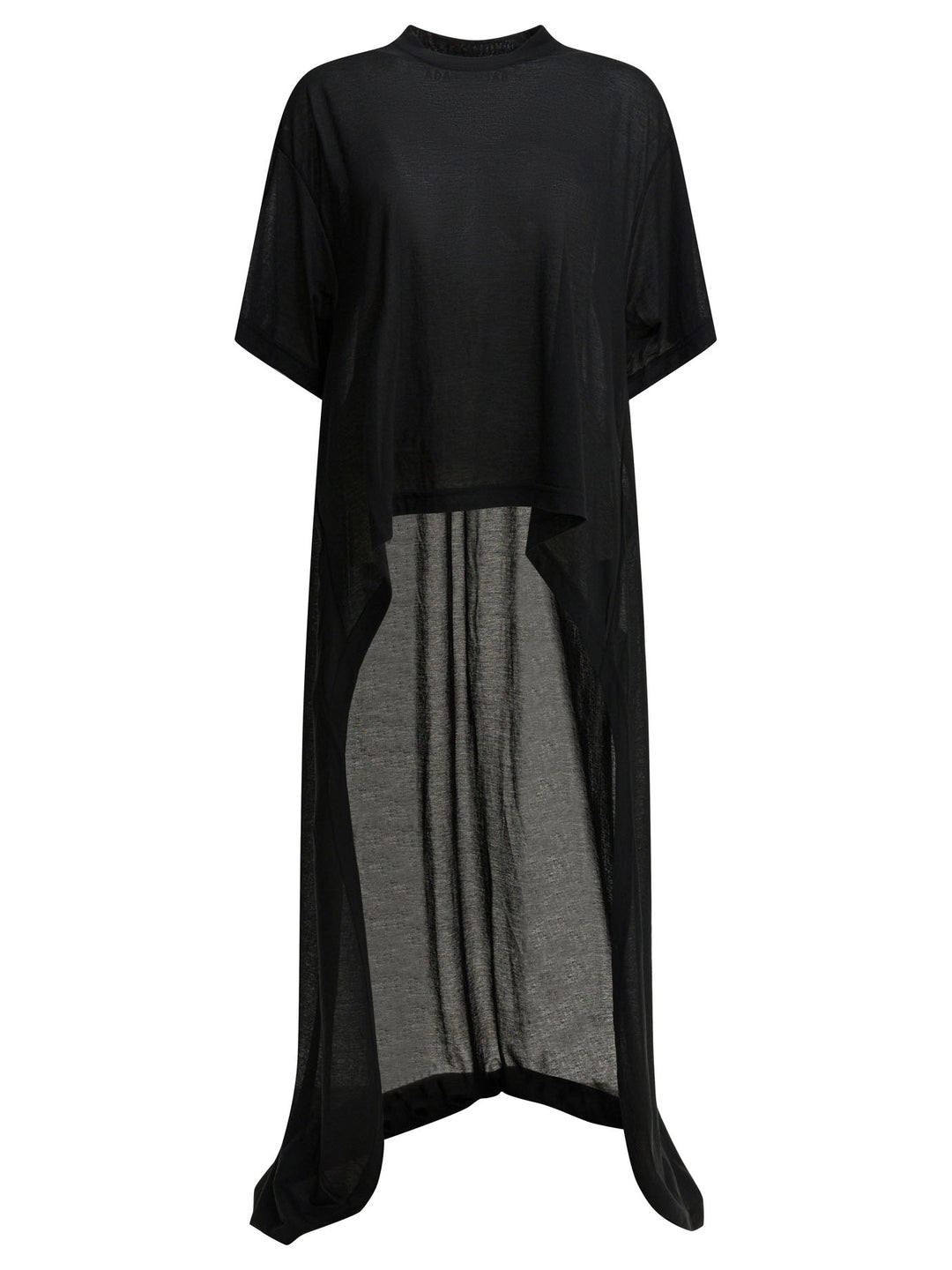 Balenciaga Crew-Neck T-Shirt With Train T-shirts - Nero | bbff84bbb1548a497335fc098798917e1e6a5e8b