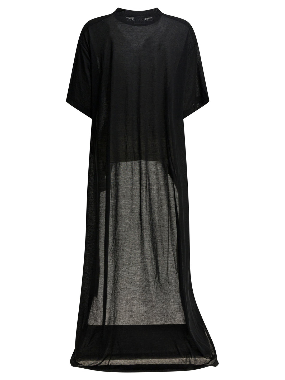 Balenciaga Crew-Neck T-Shirt With Train T-shirts - Nero | 075deb6ace25255f5a016e4027275fc60a478d6e