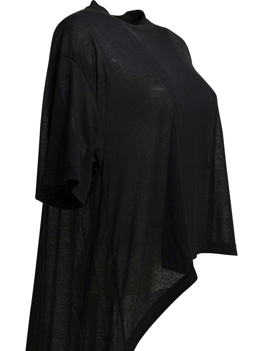 Balenciaga Crew-Neck T-Shirt With Train T-shirts - Nero | 6bc69066ff2d8bfb9dfc1f44739b3c4a27f028f9