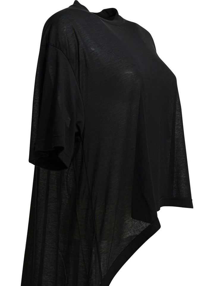 Balenciaga Crew-Neck T-Shirt With Train T-shirts - Nero | 6bc69066ff2d8bfb9dfc1f44739b3c4a27f028f9