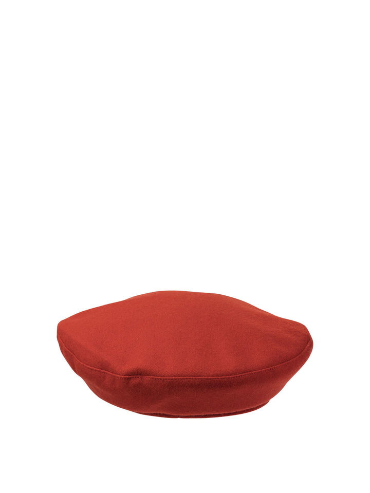 Barbour Barbour X Ganni Wool Beret Cappelli - Rosso | 6ba59cf4696532bad086cf15c842e894ae3b763d