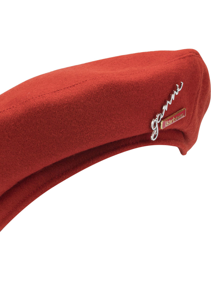 Barbour Barbour X Ganni Wool Beret Cappelli - Rosso | 0fac7cb3874c178b591ae1c5cd52b23b59b1b798
