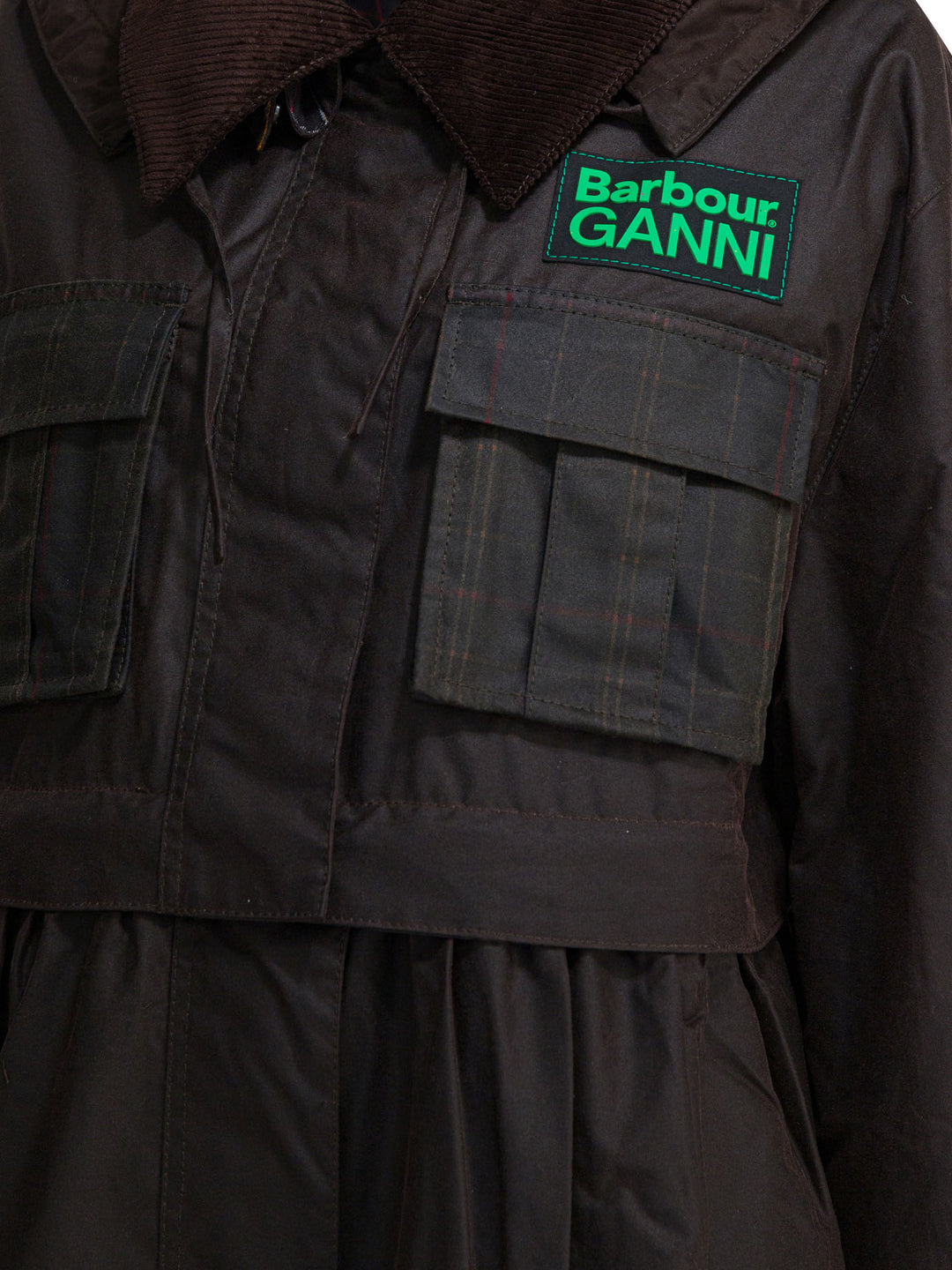 Barbour Barbour X Ganni Jacket Jackets and Coats - Verde | daf212e7a206a0766692a688ac18b5041a3170fc