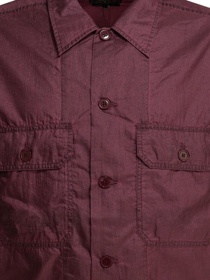 Beams Plus Mil Sht Shirts - Fucsia | b3467c63030165f6ce63e3dd9e640f224254a537