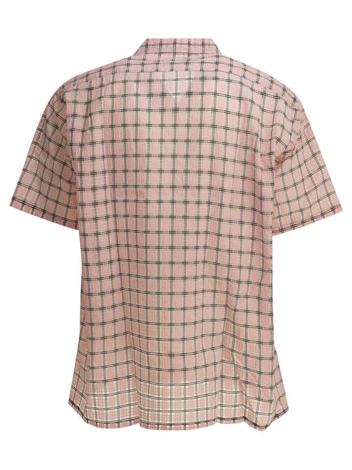 Beams Plus Open Collar Nylon Airy Plaid Shirts - Rosa | 73b3d8dbd1cad949c846516e1f163a69510109a2