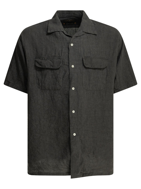 Casual Linen Shirt Shirts Marrone