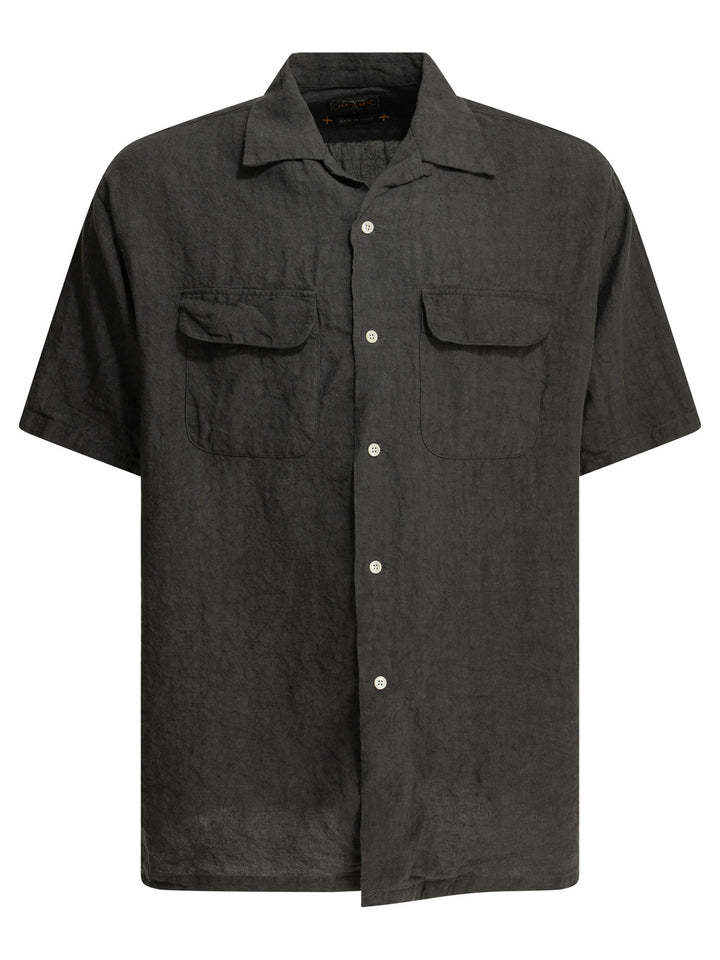 Beams Plus Casual Linen Shirt Shirts - Marrone | 35964dbb35226bd1daa33ef569599f88653ab59c