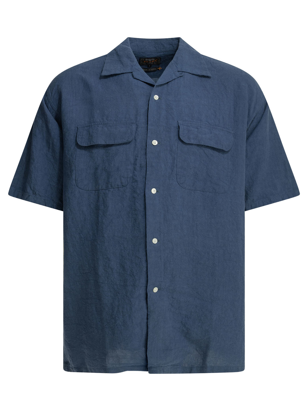 Beams Plus Casual Linen Shirt Shirts - Blu | caa04f2e8a5349f90653a5ab938aa5d9edbef887